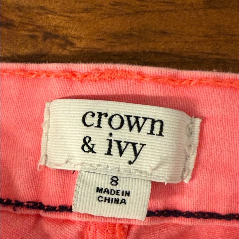 Crown & Ivy Coral Pants - Picture 2 of 4